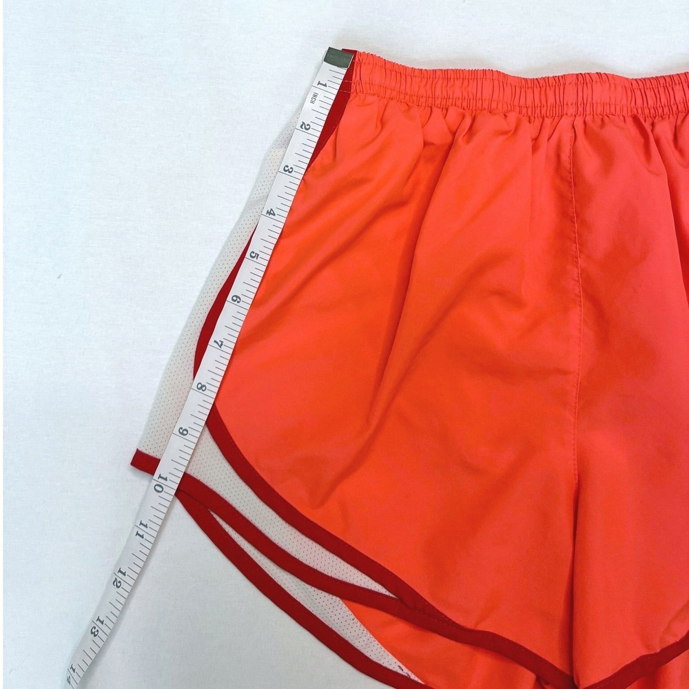 Nike Dri-FIT Tempo Running Shorts Orange Women's Size Small 3 Inch Inseam - Picture 10 of 11
